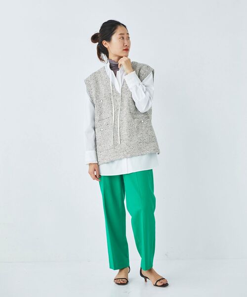 【セール】シェルタリングセンタープレスパンツ（その他パンツ）｜le.coeur blanc（ルクールブラン）