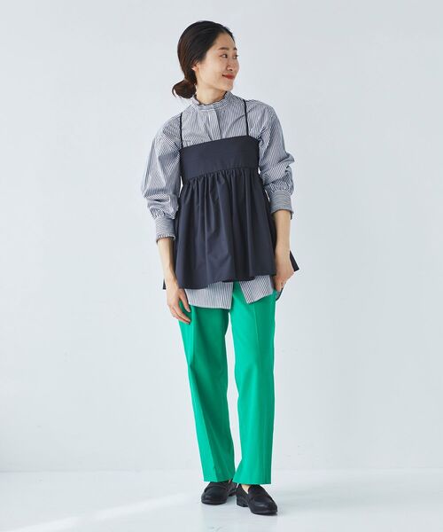 【セール】シェルタリングセンタープレスパンツ（その他パンツ）｜le.coeur blanc（ルクールブラン）