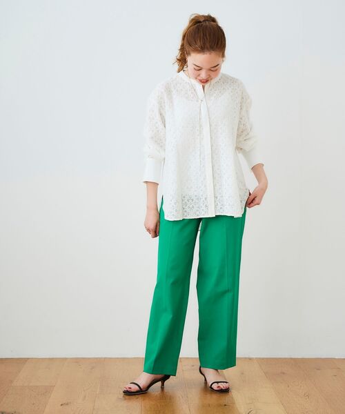 【セール】シェルタリングセンタープレスパンツ（その他パンツ）｜le.coeur blanc（ルクールブラン）