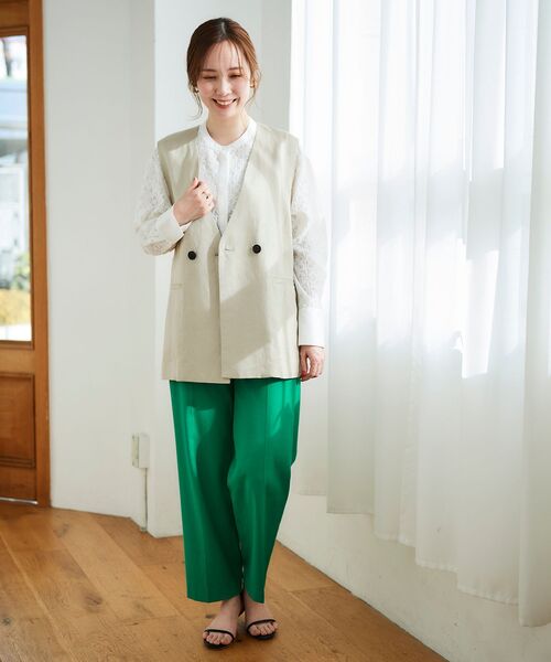 【セール】シェルタリングセンタープレスパンツ（その他パンツ）｜le.coeur blanc（ルクールブラン）