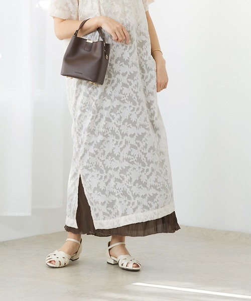 menue（メヌエ）の「ローヒール ストラップサンダル（サンダル・レディース・ベージュ/ブラウン/ブラック/アイボリー・XS/M/L/3L/S/LL）」の9枚目の写真