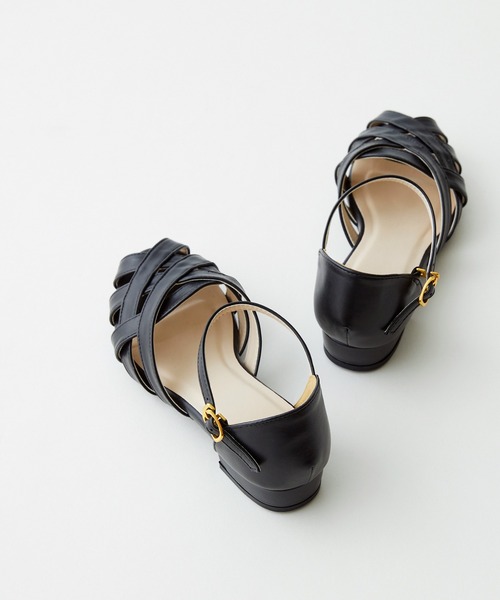 menue（メヌエ）の「ローヒール ストラップサンダル（サンダル・レディース・ベージュ/ブラウン/ブラック/アイボリー・XS/M/L/3L/S/LL）」の14枚目の写真