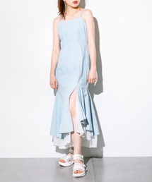 OLIVE des OLIVE | 【WEB限定】裾シフォンマーメイドキャミワンピース(ワンピース)
