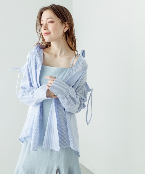 セール】【WEB限定】裾シフォンマーメイドキャミワンピース