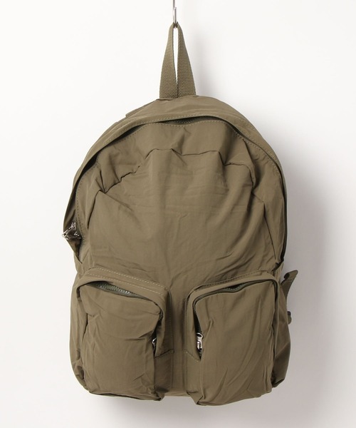 natto（ナット）の「double pocket nylon back pack（バックパック/リュック・メンズ・ブラック/オリーブ/アイボリー・FREE）」の3枚目の写真