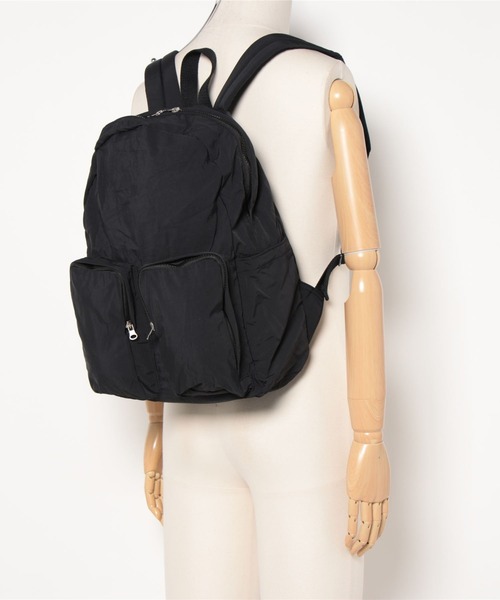 natto（ナット）の「double pocket nylon back pack（バックパック/リュック・メンズ・ブラック/オリーブ/アイボリー・FREE）」の7枚目の写真