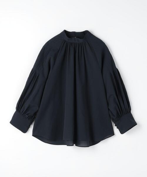 「green label relaxing」 7分袖ブラウス FREE ブラック レディース green label relaxing（グリーンレーベルリラクシング）の