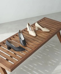 RELE（リレ）の「RELE リレ カバードブイカットアーモンドトゥシリンダーヒールパンプス（パンプス）」