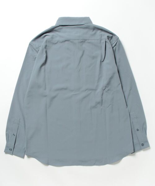 PLUS ONE（プラスワン）の「【PLUS ONE】リラックスレギュラーシャツ（シャツ/ブラウス・メンズ・サックスブルー/ライトベージュ/ダークグレー・M/L/XL）」の4枚目の写真