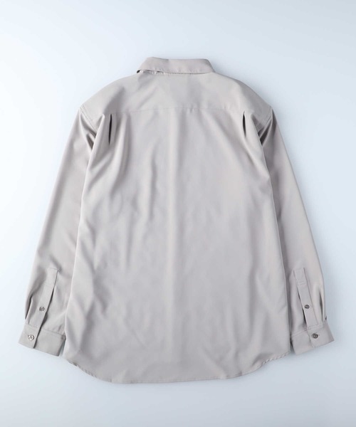 PLUS ONE（プラスワン）の「【PLUS ONE】リラックスレギュラーシャツ（シャツ/ブラウス・メンズ・サックスブルー/ライトベージュ/ダークグレー・M/L/XL）」の10枚目の写真