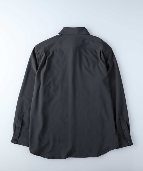 PLUS ONE（プラスワン）の「【PLUS ONE】リラックスレギュラーシャツ（シャツ/ブラウス・メンズ・サックスブルー/ライトベージュ/ダークグレー・M/L/XL）」の9枚目の写真