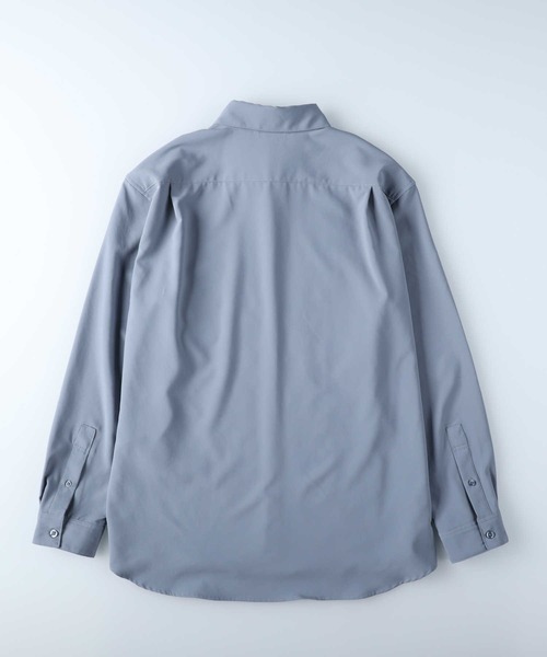 PLUS ONE（プラスワン）の「【PLUS ONE】リラックスレギュラーシャツ（シャツ/ブラウス・メンズ・サックスブルー/ライトベージュ/ダークグレー・M/L/XL）」の5枚目の写真