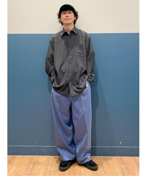 PLUS ONE（プラスワン）の「【PLUS ONE】リラックスレギュラーシャツ（シャツ/ブラウス・メンズ・サックスブルー/ライトベージュ/ダークグレー・M/L/XL）」の16枚目の写真