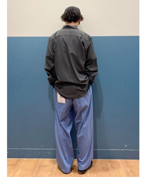 PLUS ONE（プラスワン）の「【PLUS ONE】リラックスレギュラーシャツ（シャツ/ブラウス・メンズ・サックスブルー/ライトベージュ/ダークグレー・M/L/XL）」の17枚目の写真