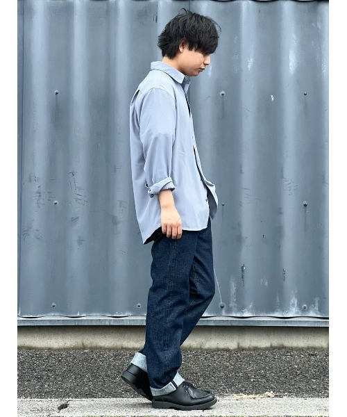 PLUS ONE（プラスワン）の「【PLUS ONE】リラックスレギュラーシャツ（シャツ/ブラウス・メンズ・サックスブルー/ライトベージュ/ダークグレー・M/L/XL）」の19枚目の写真