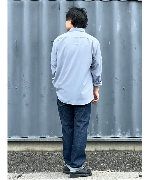 PLUS ONE（プラスワン）の「【PLUS ONE】リラックスレギュラーシャツ（シャツ/ブラウス・メンズ・サックスブルー/ライトベージュ/ダークグレー・M/L/XL）」の20枚目の写真