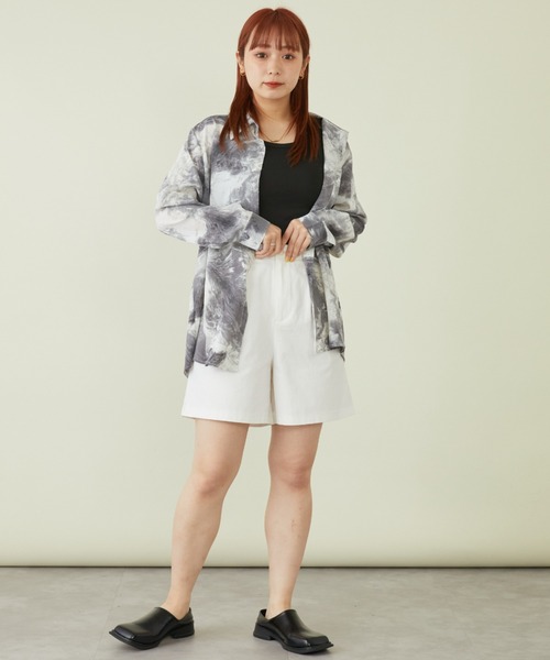 mebole(メボレ)の「タック入りチノショートパンツ(チノパンツ・レディース・ベージュ/ネイビー/ホワイト・MEDIUM/LARGE)」の22枚目の写真