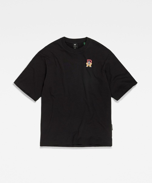 G-STAR（ジースター）の「EMBRO RAW BOXY T-SHIRT/ロゴT/オーバーサイズ/ワンポイント（Tシャツ/カットソー・メンズ・ダークブラック/ホワイト・X-SMALL/SMALL/MEDIUM/LARGE/X-LARGE/XX-LARGE）」の11枚目の写真