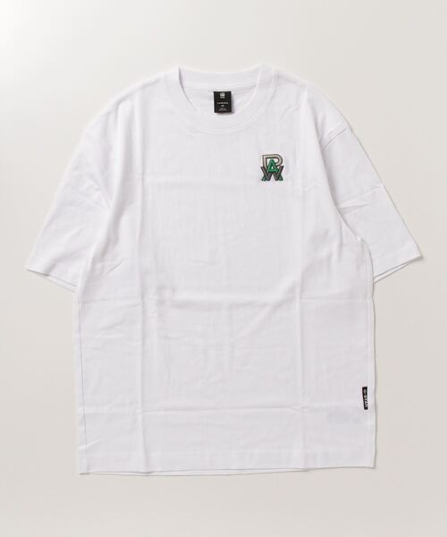 G-STAR（ジースター）の「EMBRO RAW BOXY T-SHIRT/ロゴT/オーバーサイズ/ワンポイント（Tシャツ/カットソー・メンズ・ダークブラック/ホワイト・X-SMALL/SMALL/MEDIUM/LARGE/X-LARGE/XX-LARGE）」の13枚目の写真