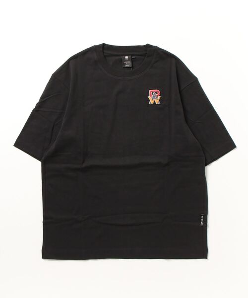 G-STAR（ジースター）の「EMBRO RAW BOXY T-SHIRT/ロゴT/オーバーサイズ/ワンポイント（Tシャツ/カットソー・メンズ・ダークブラック/ホワイト・X-SMALL/SMALL/MEDIUM/LARGE/X-LARGE/XX-LARGE）」の15枚目の写真