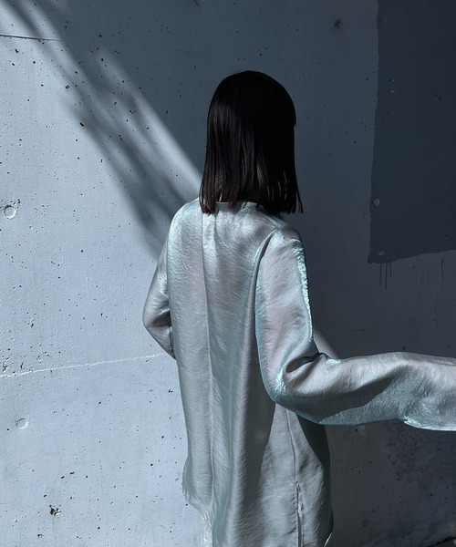 y/m by RIKA（イムバイリカ）の「チャイナデティールシャツ（シャツ/ブラウス・レディース・ホワイト/ミント・FREE）」の5枚目の写真