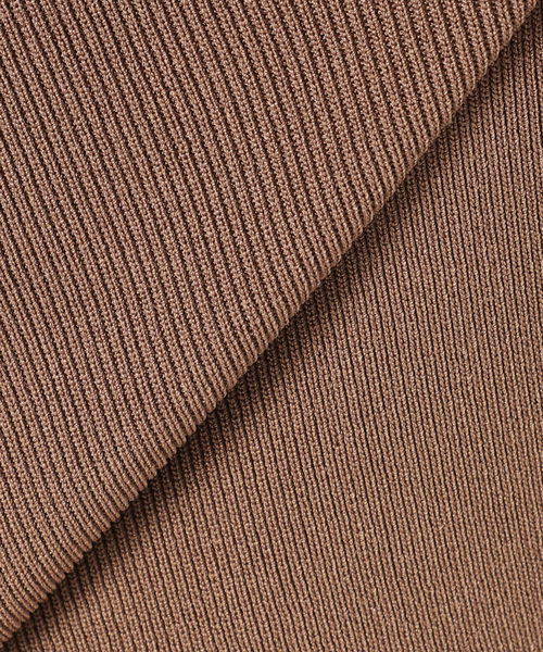 U by SPICK&SPAN(ユーバイスピックアンドスパン)の「ニットドッキングボリュームワンピース(ワンピース・レディース・ブラック/アイボリー・FREE)」の15枚目の写真