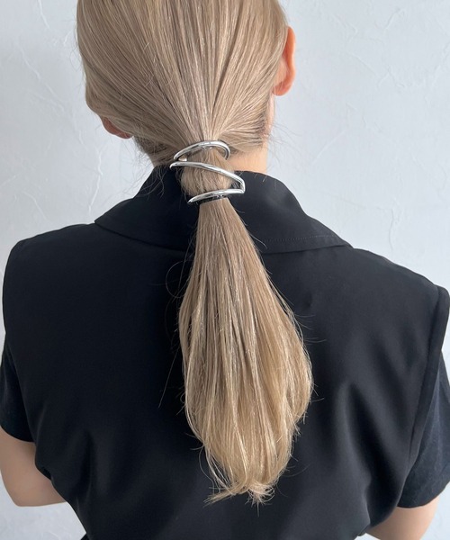 HARE(ハレ)の「2Pワイヤーヘアカフ(HARE)(バレッタ/ヘアクリップ・レディース・シルバー・FREE)」の10枚目の写真