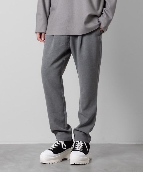 ATTACHMENT(アタッチメント)の「ストレッチ ダブルクロス レギュラーフィット イージートラウザーズ / PE STRETCH DOUBLE CLOTH REGULAR FIT EASY TROUSERS(スラックス・メンズ・ブラック/グレー/ダークネイビー・3/1/2)」の10枚目の写真