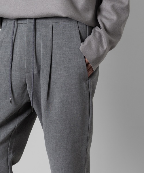 ATTACHMENT(アタッチメント)の「ストレッチ ダブルクロス レギュラーフィット イージートラウザーズ / PE STRETCH DOUBLE CLOTH REGULAR FIT EASY TROUSERS(スラックス・メンズ・ブラック/グレー/ダークネイビー・3/1/2)」の16枚目の写真