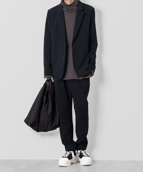 ATTACHMENT(アタッチメント)の「ストレッチ ダブルクロス レギュラーフィット イージートラウザーズ / PE STRETCH DOUBLE CLOTH REGULAR FIT EASY TROUSERS(スラックス・メンズ・ブラック/グレー/ダークネイビー・3/1/2)」の9枚目の写真