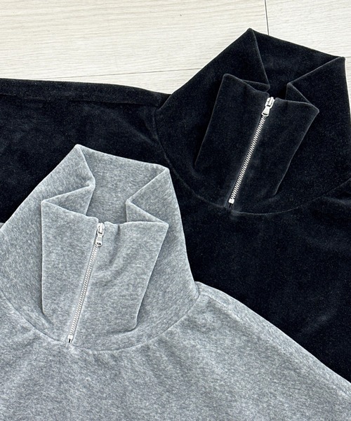 KIIT(キート)の「KIIT HIGH NECK ZIP UP PULLOVER (KIP-T59-002)(その他トップス・メンズ・チャコールグレー/グレー・2/3)」の5枚目の写真