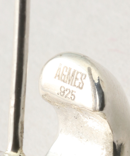 journal standard L'essage（ジャーナルスタンダードレサージュ）の「【AGMES/アグメス】 MINI DAHLIA HUGGIES STERLING SILVE：ピアス(両耳)（ピアス（両耳用）・レディース・シルバー・FREE）」の6枚目の写真