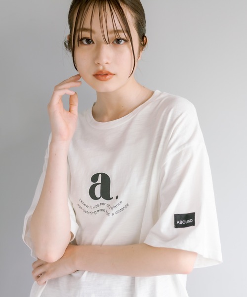 OLIVE des OLIVE(オリーブデオリーブ)の「Gender Free Tシャツ(Tシャツ/カットソー・レディース・オフホワイト/ブラック・FREE)」の11枚目の写真