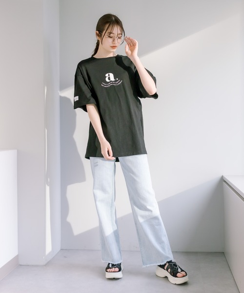 OLIVE des OLIVE(オリーブデオリーブ)の「Gender Free Tシャツ(Tシャツ/カットソー・レディース・オフホワイト/ブラック・FREE)」の16枚目の写真