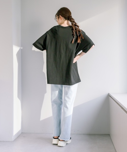 OLIVE des OLIVE(オリーブデオリーブ)の「Gender Free Tシャツ(Tシャツ/カットソー・レディース・オフホワイト/ブラック・FREE)」の18枚目の写真