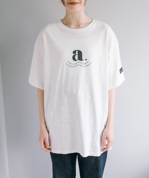 OLIVE des OLIVE(オリーブデオリーブ)の「Gender Free Tシャツ(Tシャツ/カットソー・レディース・オフホワイト/ブラック・FREE)」の22枚目の写真