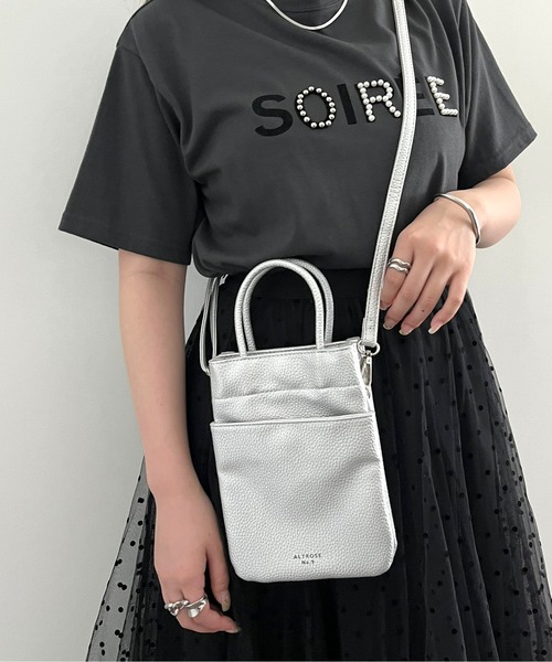 prose verse（プロズヴェール）の「ナノ/2wayミニショルダーバッグ（ショルダーバッグ・レディース・ブラック/アイボリー/ブルー/シルバー・ﾌﾘ-）」の4枚目の写真