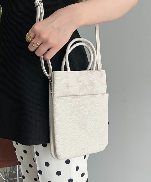 prose verse（プロズヴェール）の「ナノ/2wayミニショルダーバッグ（ショルダーバッグ・レディース・ブラック/アイボリー/ブルー/シルバー・ﾌﾘ-）」の12枚目の写真