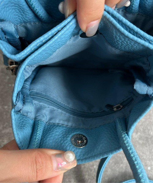 prose verse（プロズヴェール）の「ナノ/2wayミニショルダーバッグ（ショルダーバッグ・レディース・ブラック/アイボリー/ブルー/シルバー・ﾌﾘ-）」の14枚目の写真