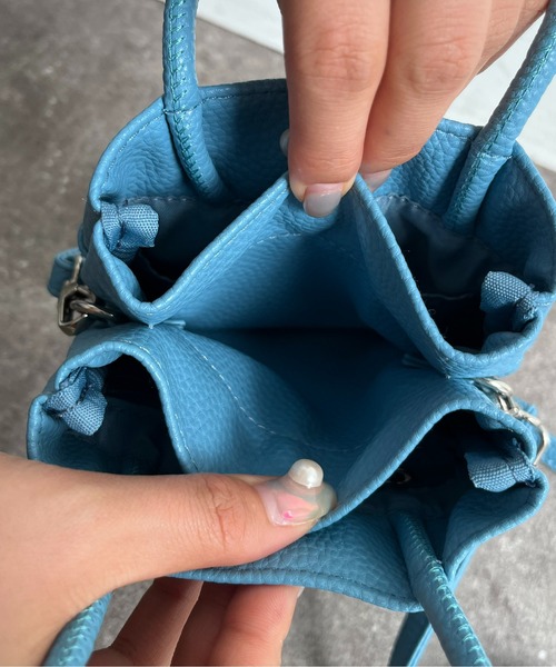 prose verse（プロズヴェール）の「ナノ/2wayミニショルダーバッグ（ショルダーバッグ・レディース・ブラック/アイボリー/ブルー/シルバー・ﾌﾘ-）」の9枚目の写真