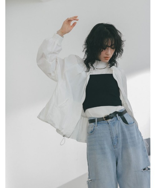 Re:EDIT（リエディ）の「[2023 SUMMER COLLECTION]フライスチューブトップ（チューブトップ・レディース・ブラック・MEDIUM）」の10枚目の写真