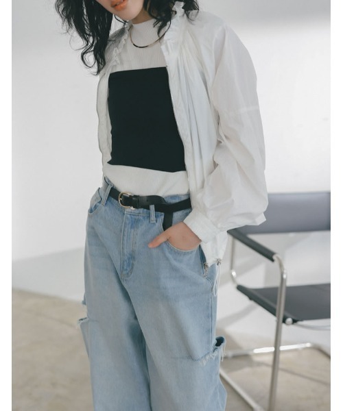 Re:EDIT（リエディ）の「[2023 SUMMER COLLECTION]フライスチューブトップ（チューブトップ・レディース・ブラック・MEDIUM）」の2枚目の写真