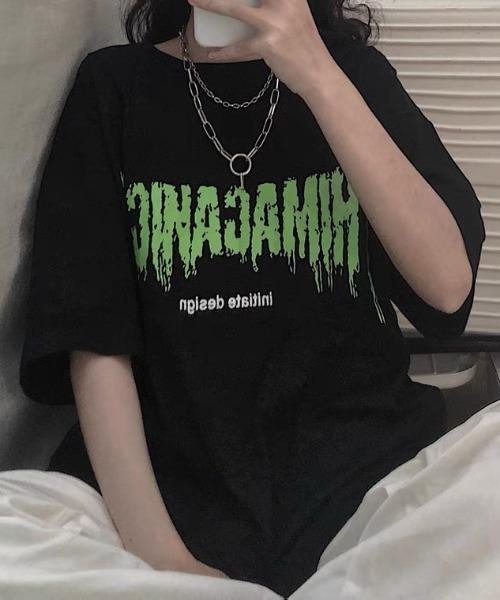Sibra（シブラ）の「ロゴプリントTシャツ（Tシャツ/カットソー・レディース・ブラック/ホワイト・M）」の2枚目の写真