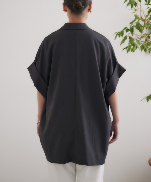 Dignite collier(ディニテコリエ)の「Dignite collier スリーブレスジャケット(テーラードジャケット・レディース・ブラック/カーキ/チャコールグレー・FREE)」の19枚目の写真