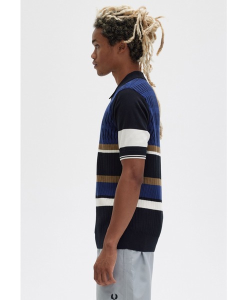 FRED PERRY（フレッドペリー）の「Argyle Panel Knitted Shirt