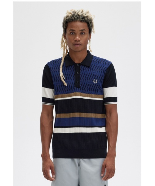 FRED PERRY（フレッドペリー）の「Argyle Panel Knitted Shirt