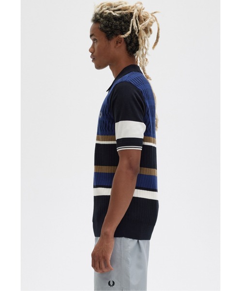 FRED PERRY フレッドペリー Argyle Panel Knitted