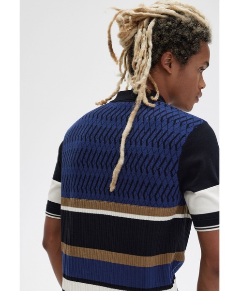 FRED PERRY（フレッドペリー）の「Argyle Panel Knitted Shirt
