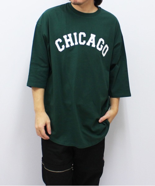 SHISKY(シスキー)の「ゆるっと七分袖T(Tシャツ/カットソー・メンズ・チャコール/ホワイト系その他/グレー系その他/ブラック系その他/ダークグリーン系/ベージュ系その他/ダークグリーン/ブラック/杢グレー/ベージュ/ネイビー/オフホワイト/サックスブルー/ホワイト系その他3/グレー系その他2/ホワイト系その他2・M/L/XL)」の17枚目の写真
