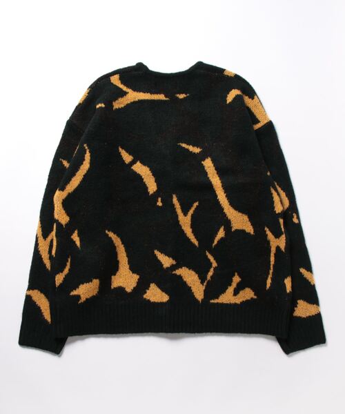 many men many mind トライバルカモ柄ニットカーデ（カーディガン/ボレロ）｜JUGLANS（ユグランス）